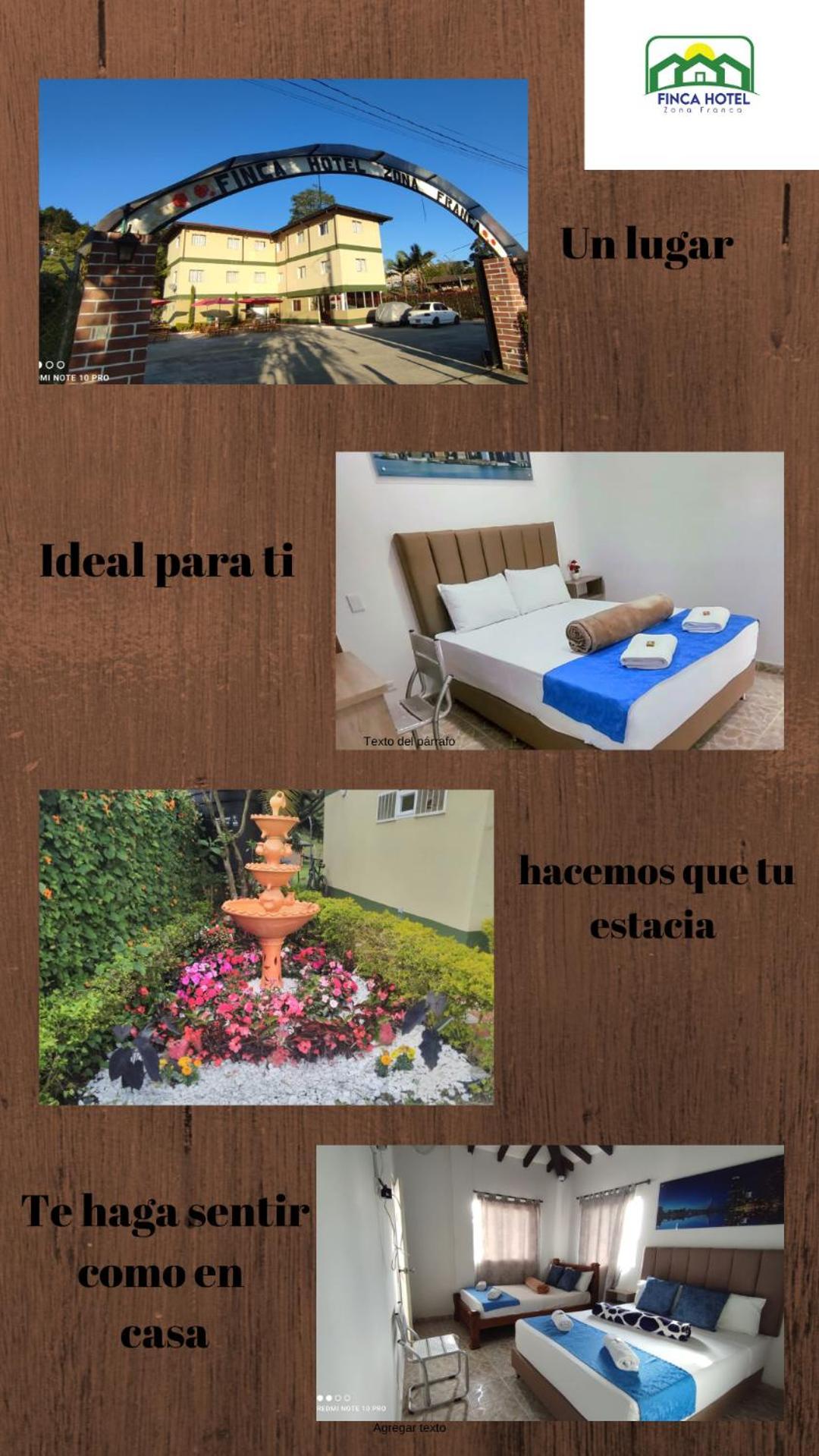 Finca Hotel Zona Franca Rionegro Exterior foto